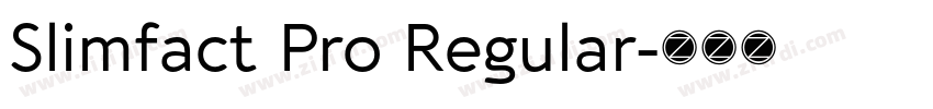 Slimfact Pro Regular字体转换